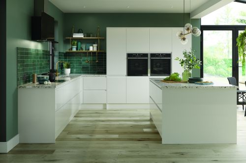 Click Here To Enlarge This Photo Of J Pull Lacarre Gloss White Door Size : 895X496