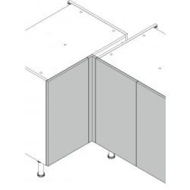 Click Here To Enlarge This Photo Of J Pull Lacarre Gloss Light Grey Internal Corner Post 715X59X59
