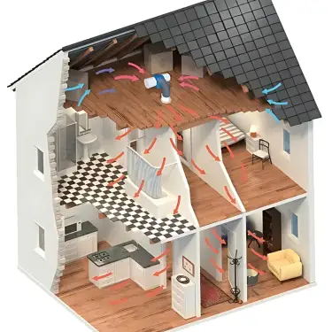 Click Here To Enlarge This Photo Of Nuaire Drimaster DRI-ECO-LC Model with Standard Loft Control (NO HEATER)