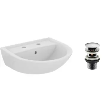 Click Here To Enlarge This Photo Of Armitage Shanks Sandringham 21 50cm Basin 2 Tap Holes E894601
