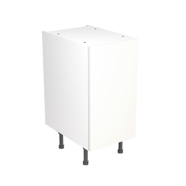 Click Here To Enlarge This Photo Of Kitchen Kit Flatpack Slab Super Gloss White 400 Base Unit - FKKF0002
