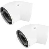 Ideal V3 45 Degree Boiler Flue Elbow 203131