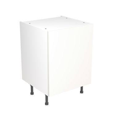 Click Here To Enlarge This Photo Of Kitchen Kit Flatpack Slab Super Gloss White 600 Base Unit - FKKF0004