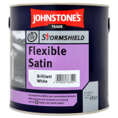 Johnstone’s Trade Stormshield Flexible Satin Brilliant White 2.5L
