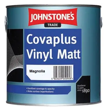 Click Here To Enlarge This Photo Of Johnstone&rsquo;s Trade Covaplus Vinyl Matt Paint Magnolia 2&period;5L - 301454
