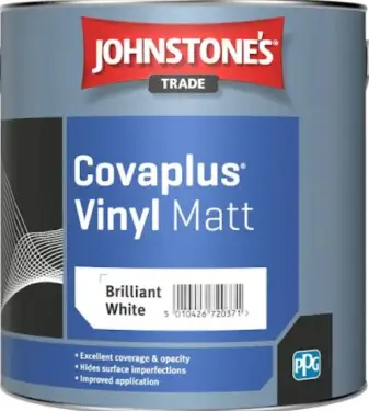 Click Here To Enlarge This Photo Of Johnstone&rsquo;s Trade Covaplus Vinyl Matt Paint Brilliant White 2&period;5L - 301454