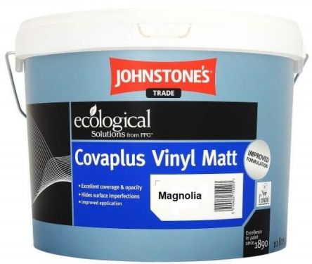 Click Here To Enlarge This Photo Of Johnstone&rsquo;s Trade Covaplus Vinyl Matt Paint Magnolia 10L
