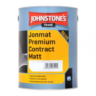 Click Here To Enlarge This Photo Of Johnstone&rsquo;s Trade Jonmat Premium Contract Matt Brilliant White 5L