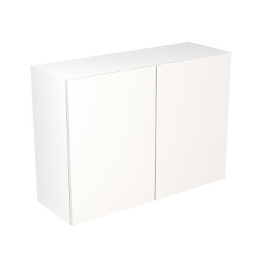 Click Here To Enlarge This Photo Of Kitchen Kit Flatpack Slab Super Gloss White 1000 Wall Unit - FKKF0015