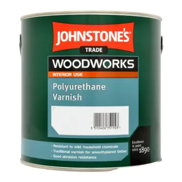 Click Here To Enlarge This Photo Of Johnstone&rsquo;s Trade Woodworks Quick Dry Polyurethane Varnish Clear 2&period;5L