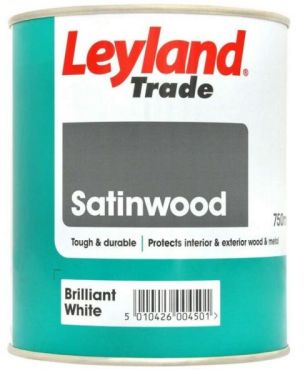 Click Here To Enlarge This Photo Of Leyland Trade Satinwood Brilliant White 2.5L