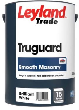 Click Here To Enlarge This Photo Of Leyland Trade Truguard Smooth Masonry Brilliant White 5L