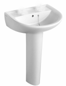 Armitage Shanks Sandringham 21 550mm Wide Basin 2 Tap Hole & Full Pedestal  E895101 & E897601