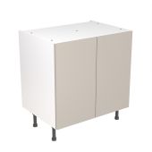Kitchen Kit Flatpack Slab Super Gloss Light Grey 800 Base Unit - FKKF0236
