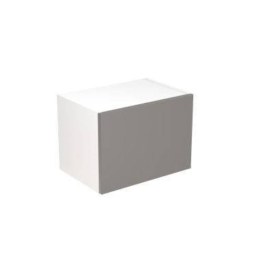 Click Here To Enlarge This Photo Of Kitchen Kit Flatpack Slab Super Gloss Dust Grey 500 Wall Unit Bridge - FKKF0318