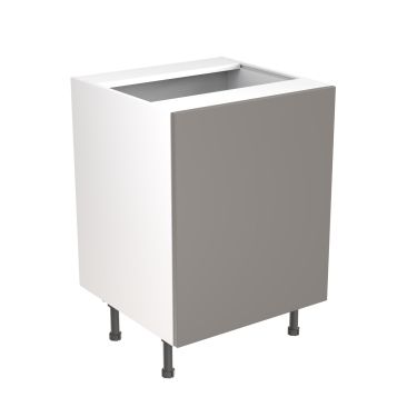Click Here To Enlarge This Photo Of Kitchen Kit Flatpack Slab Super Gloss Dust Grey 600 Base Unit Sink - FKKF0335