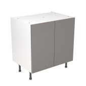 Kitchen Kit Flatpack Slab Super Gloss Dust Grey 800 Base Unit - FKKF0336