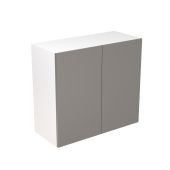 Kitchen Kit Flatpack Slab Super Gloss Dust Grey 800 Wall Unit - FKKF0338