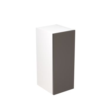 Click Here To Enlarge This Photo Of Kitchen Kit Flatpack Slab Super Gloss Graphite 300 Wall Unit - FKKF0411