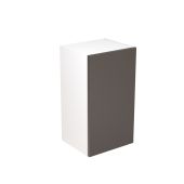 Kitchen Kit Flatpack Slab Super Gloss Graphite 400 Wall Unit - FKKF0412