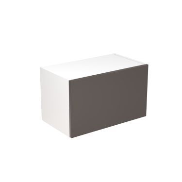 Click Here To Enlarge This Photo Of Kitchen Kit Flatpack Slab Super Gloss Graphite 600 Wall Unit Bridge - FKKF0419