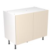 Kitchen Kit Flatpack Slab Ultra Matt Cashmere 1000 Base Unit - FKKF0608