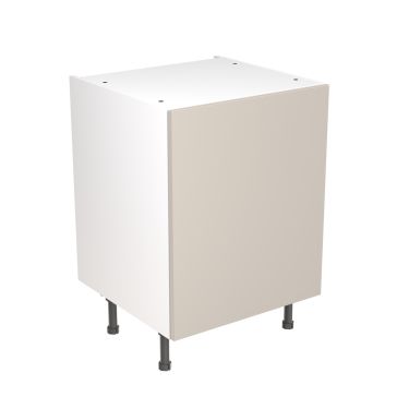 Click Here To Enlarge This Photo Of Kitchen Kit Flatpack Slab Ultra Matt Light Grey 600 Base Unit - FKKF0704