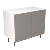 Kitchen Kit Flatpack Slab Ultra Matt Dust Grey 1000 Base Unit - FKKF0808