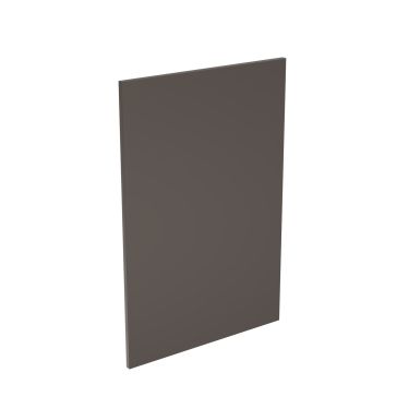 Click Here To Enlarge This Photo Of Kitchen Kit Flatpack Slab Ultra Matt Graphite 600 Panel Base End - FKKF0928