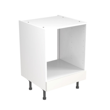 Click Here To Enlarge This Photo Of Kitchen Kit Value Slab Matt White 600 Base Unit Oven - FKKM1005