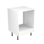 Kitchen Kit Value Slab Matt White 600 Base Unit Oven - FKKM1005