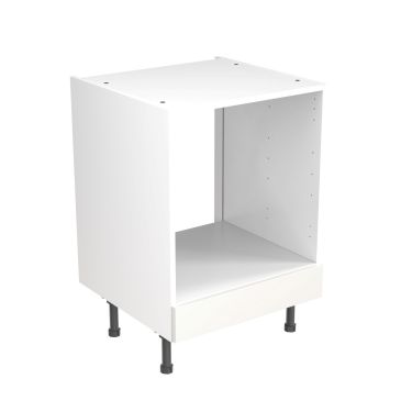 Click Here To Enlarge This Photo Of Kitchen Kit Flatpack Shaker Ultra Matt White 600 Base Unit Oven - FKKH0505
