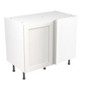 Kitchen Kit Flatpack Shaker Ultra Matt White 1000 Base Unit Blind Corner - FKKH0509