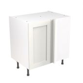 Kitchen Kit Flatpack Shaker Ultra Matt White 800 Base Unit Blind Corner - FKKH0537