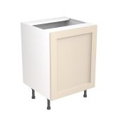 Kitchen Kit Flatpack Shaker Ultra Matt Cashmere 600 Base Unit Sink - FKKH0635