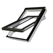 FAKRO FTT/U U8 Thermo or U6 High Energy Efficient Pivot Roof Windows Non Vented in White Polyurethane Finish