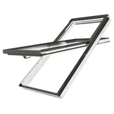 Click Here To Enlarge This Photo Of FAKRO FYW-V proSky High Pivot Roof Windows with Raised Axis of Rotation in White Acrylic