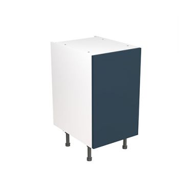 Click Here To Enlarge This Photo Of Kitchen Kit Flatpack Slab Ultra Matt Indigo Blue 450 Base Unit - FKKF1339