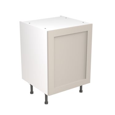 Click Here To Enlarge This Photo Of Kitchen Kit Flatpack Shaker Ultra Matt Light Grey 600 Base Unit - FKKH0704