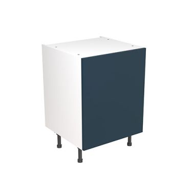 Click Here To Enlarge This Photo Of Kitchen Kit Flatpack Slab Ultra Matt Indigo Blue 600 Base Unit - FKKF1304