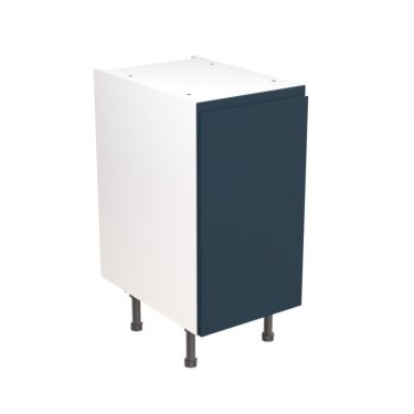 Click Here To Enlarge This Photo Of Kitchen Kit Flatpack J Pull Ultra Matt Indigo Blue 450 Base Unit - FKKJ1339