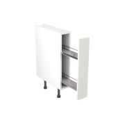 Kitchen Kit Flatpack Shaker Ultra Matt White 150 Base Unit With Pull-Out - FKKH0551