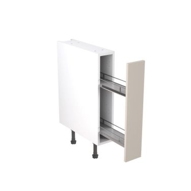 Click Here To Enlarge This Photo Of Kitchen Kit Flatpack Shaker Ultra Matt Light Grey 150 Base Unit With Pull-Out - FKKH0751