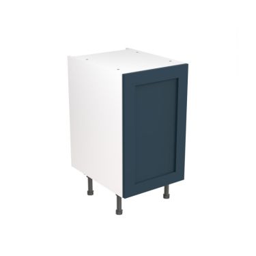 Click Here To Enlarge This Photo Of Kitchen Kit Flatpack Shaker Ultra Matt Indigo Blue 450 Base Unit - FKKH1339
