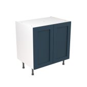 Kitchen Kit Flatpack Shaker Ultra Matt Indigo Blue 800 Base Unit - FKKH1336