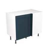 Kitchen Kit Flatpack Shaker Ultra Matt Indigo Blue 1000 Base Unit Blind Corner - FKKH1309