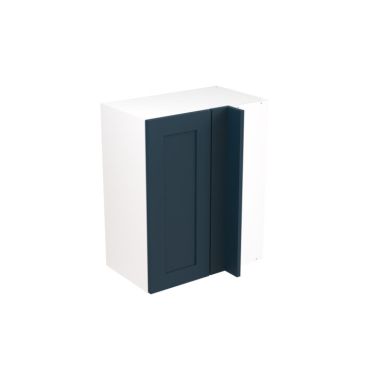 Click Here To Enlarge This Photo Of Kitchen Kit Flatpack Shaker Ultra Matt Indigo Blue 600 Wall Unit Blind Corner - FKKH1316