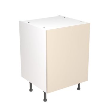 Click Here To Enlarge This Photo Of Kitchen Kit Flatpack Slab Super Gloss Cashmere 600 Base Unit - FKKF0104