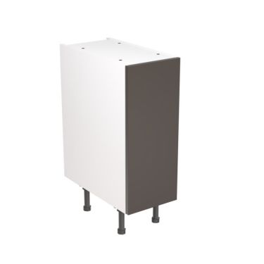 Click Here To Enlarge This Photo Of Kitchen Kit Flatpack Slab Super Gloss Graphite 300 Base Unit - FKKF0401