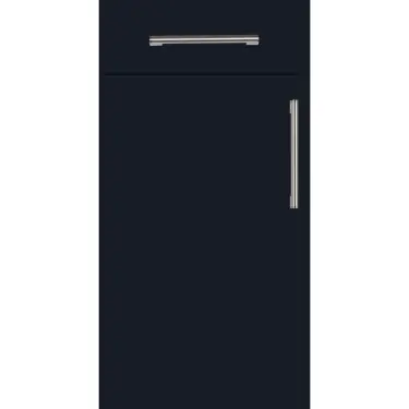 Click Here To Enlarge This Photo Of Firbeck Slab Style Kitchen Doors and Drawers in Super Matt Indigo Blue by BA Components